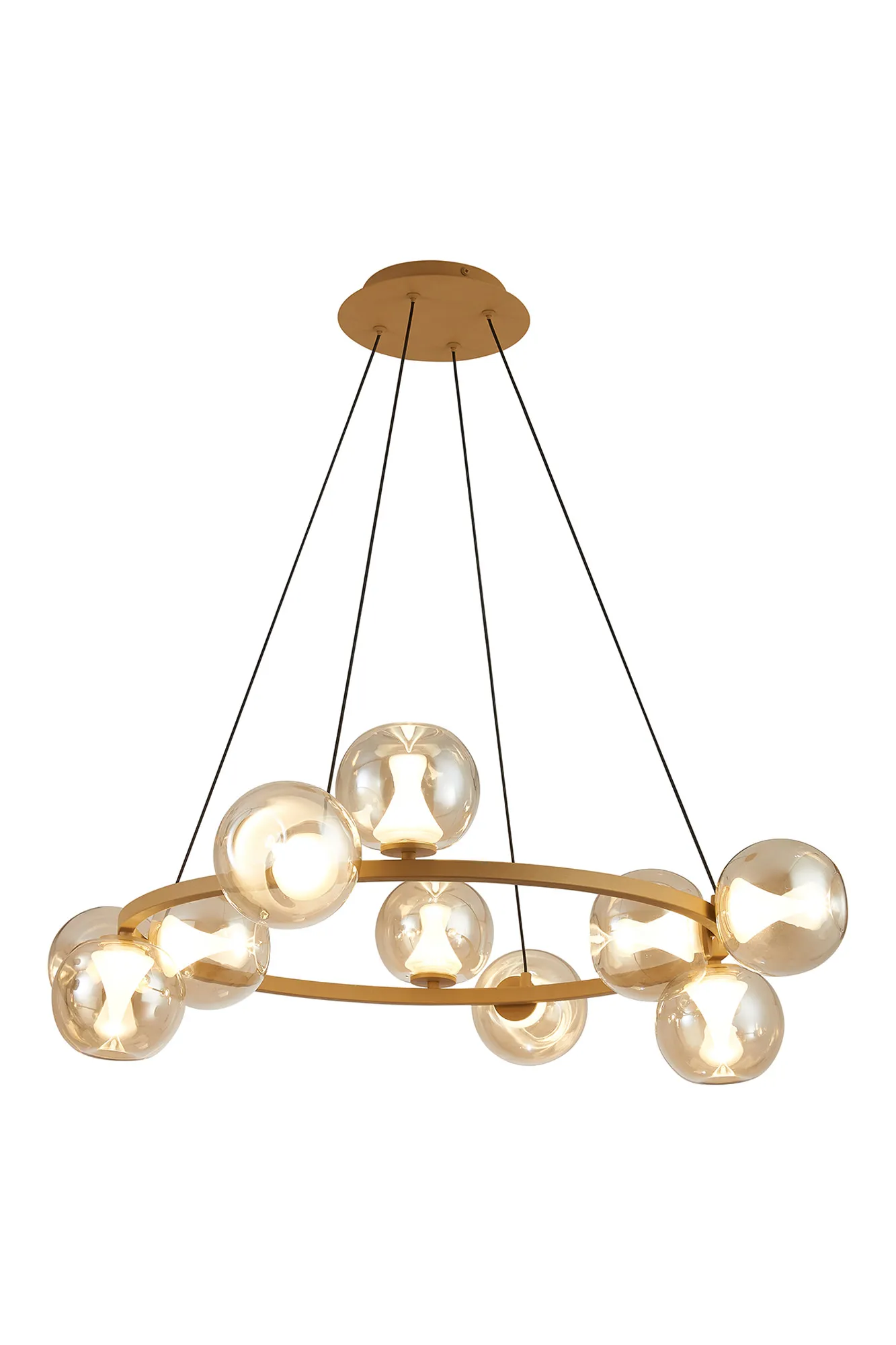Andromeda Gold Ceiling Lights Mantra Ring Pendants